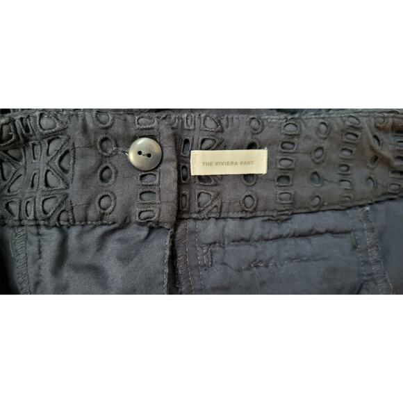 Ann Taylor LOFT Riviera Pants Cropped Blue Cotton Blend Sz 6 Petite - Picture 12 of 14